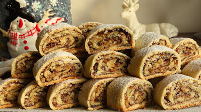 Suhi kolač s orasima - Brzo i Jednostavno / Crisp Walnut Roll Cookies - Quick and Simple