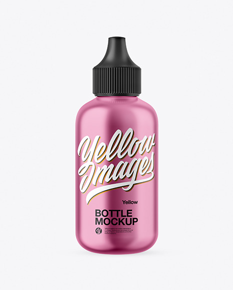  Metallized Dropper Bottle Mockup