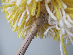 How I made my DIY, eco-friendly ish, pompom duster.  From UK eco blogger secondhandsusie.blogspot.com #eco-friendly #pompomduster #DIYduster #ecofriendlyduster #tutorial