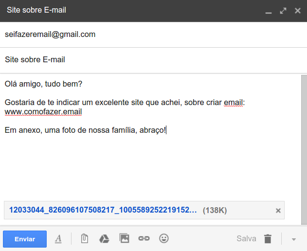 Site para enviar email