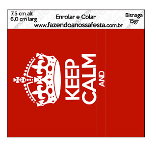 Keep Calm Free Printable Candy Bar Labels.