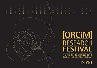 Orpheus Instituut, ORCiM, Research Festival 2010, artistic research