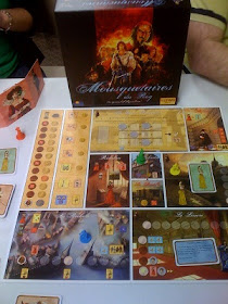 Mousquetaires du Roy board game in play