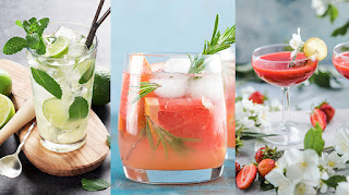 Alcohol_free_cocktails_shown_with_abundant_natural_complimentary_consumable_items_such_as_mintt_leaves_mixed_through_a_mojito_recipe_with_lime_and_strawberry_pieces_nearby