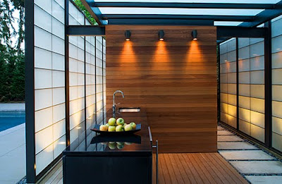 Modern Translucent Pool House Design