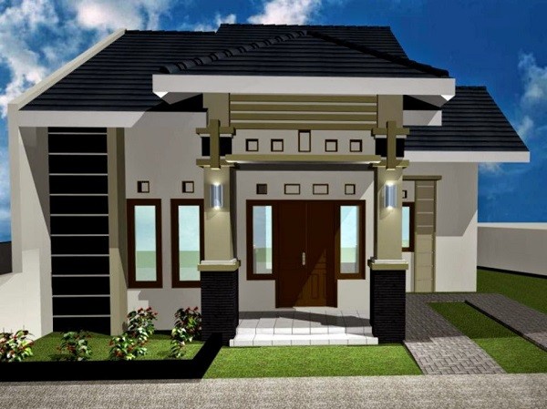 single floor house front design images