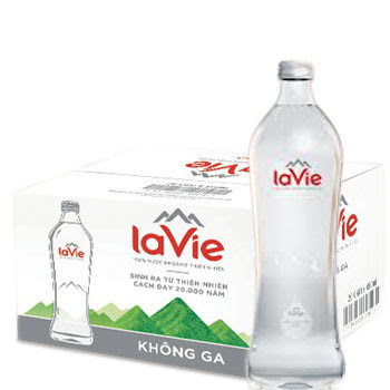 Nước LaVie chai thủy tinh 460ml (20 chai / thùng)