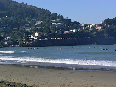 A favorite location for surfers just outside San Francisco