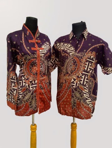 18 Contoh Baju Batik Couple Modis Lengan Panjang Untuk Remaja 