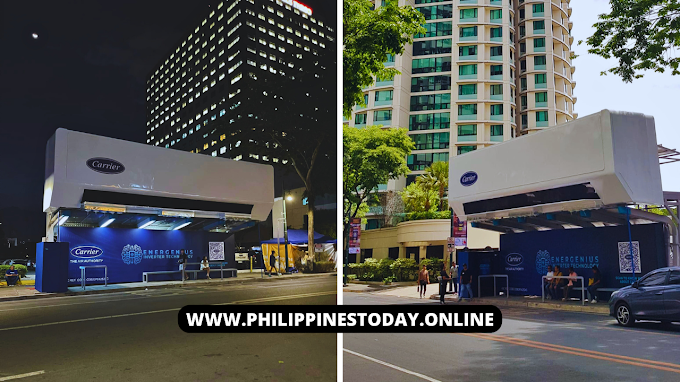 A Giant Air-Conditioner is Installed at a BGC Bus Stop