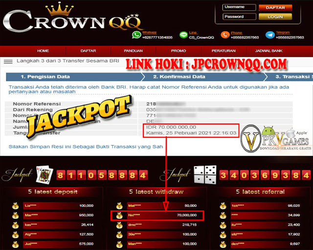 CrownQQ Agen DominoQQ BandarQ dan Domino99 Online Terbesar