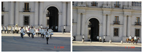 Troca de guarda no Palacio de la Moneda, Santiago, Chile