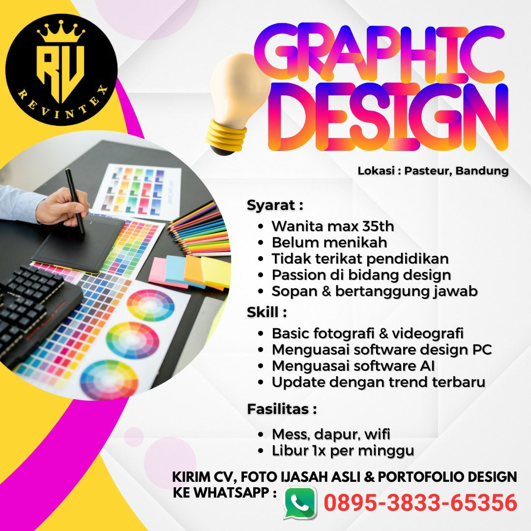 Lowongan Kerja Graphic Designer Revintex Bandung Mei 2024
