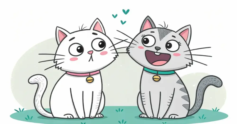 不安な猫と安心な猫