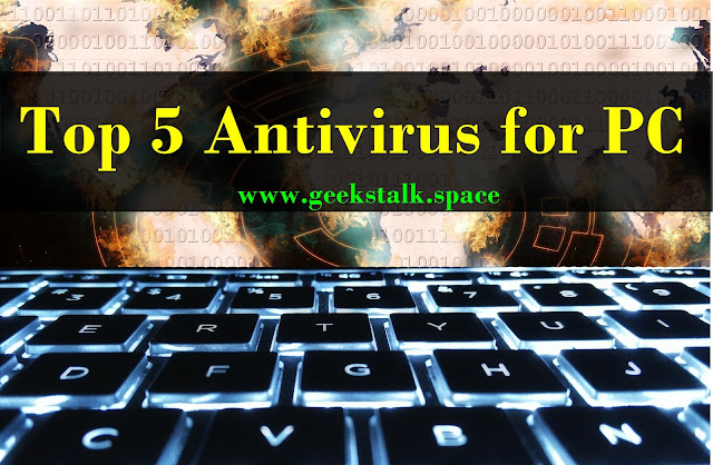 top 5 antivirus for pc