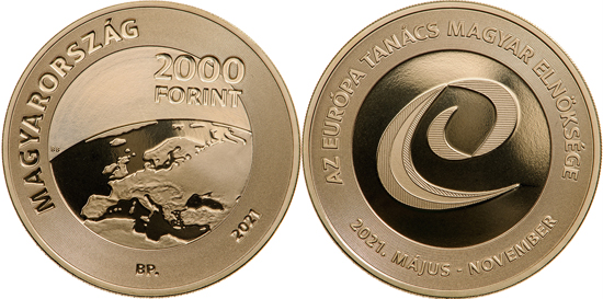 Hungary 2,000 forint 2021 - Hungarian presidency in the Council of Europe