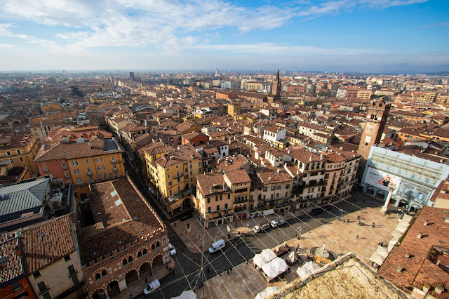 Panorama dalla torre dei Lamberti-Verona