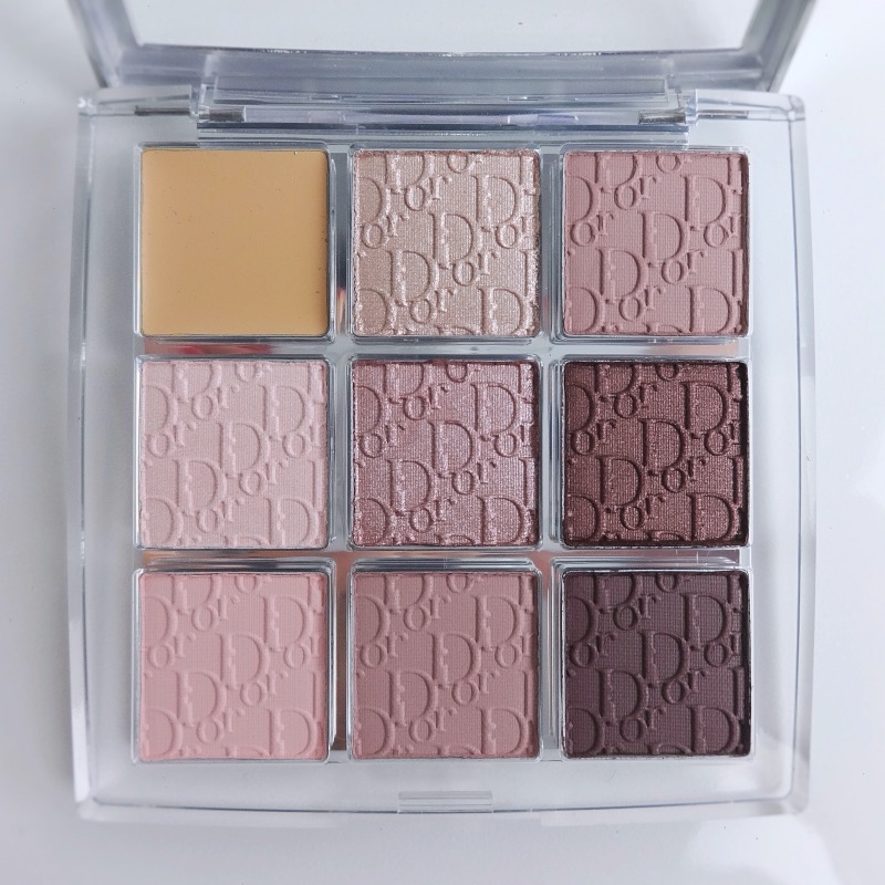 Dior Backstage Eyeshadow Palette Cool Neutrals review swatches