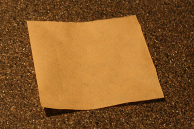 Form a cone out of a piece of coffee filter paper