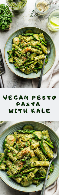 Vegan Pesto Pasta with Kale