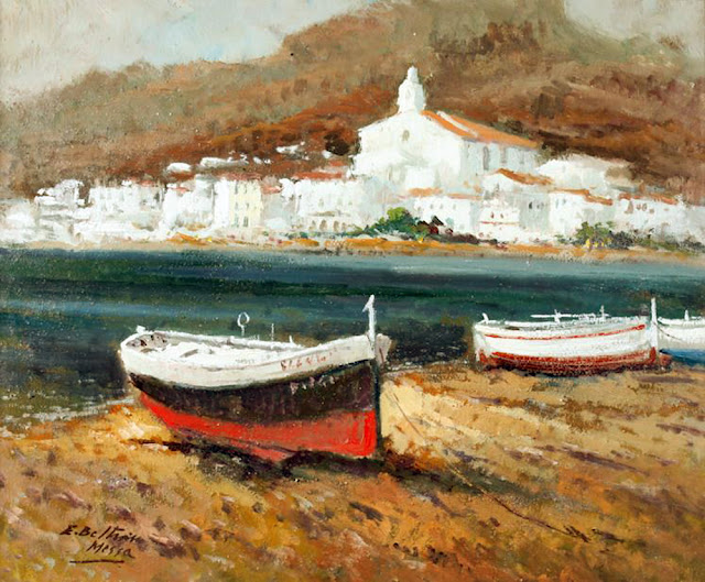 Enrique Beltrán Messa, Painting of Cadaqués, Cadaqués en Pintura, Cadaqués Pintada, Vistas de Cadaqués, Paisajes de Cadaqués, Costas de Cadaqués, Pueblo de Cadaqués, Marina de Cadaqués, Puerto de Cadaqués, Beltrán Messa