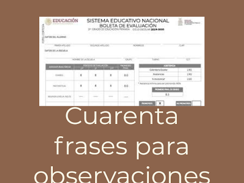  CUARENTENA FRASES PARA OBSERVACIONES 