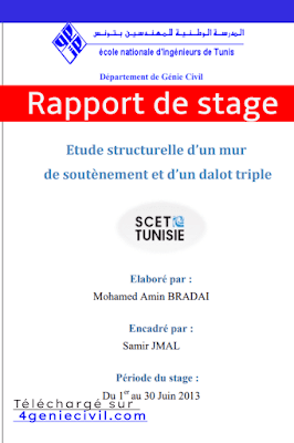 Exemple De Rapport De Stage Gratuit Pdf Genie Civil Cours Btp