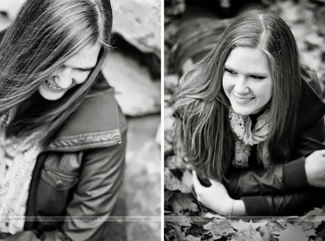 black and white senior photos - Terre Haute photographer