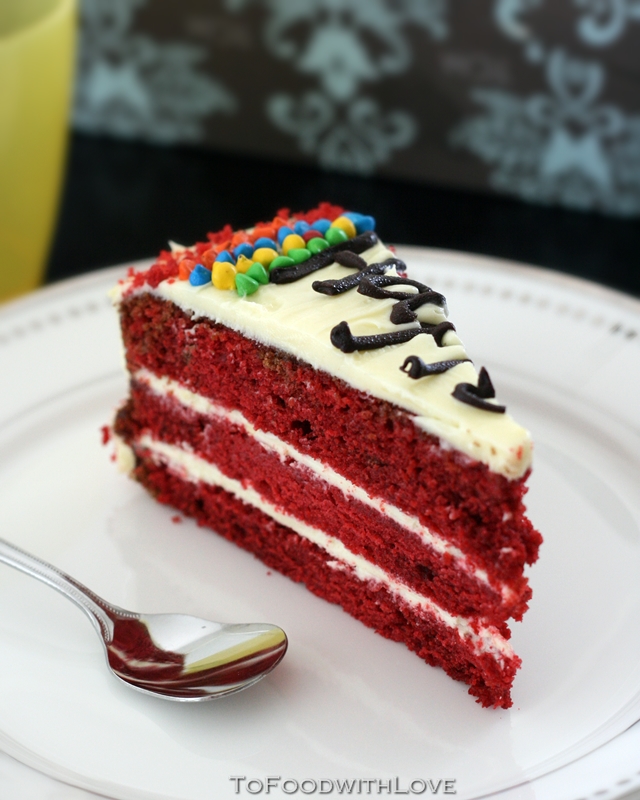 To Food With Love Red Velvet Birthday Cake