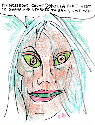 Biff Rose Drawing of Melania Trump HOTUS