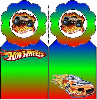 Hot Wheels Party, Free Printable Bookmarks.