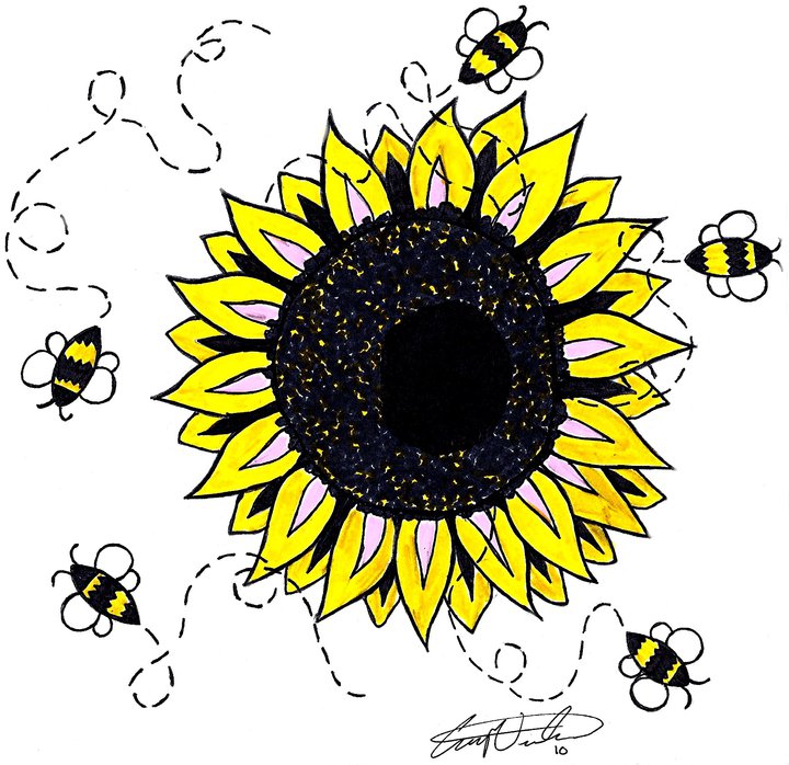 Sunflower another tattoo design i later made after the Just Be tattoo 