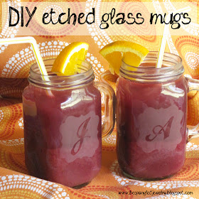 How to Etch Glass (tutorial) - make your own etched glass mugs!