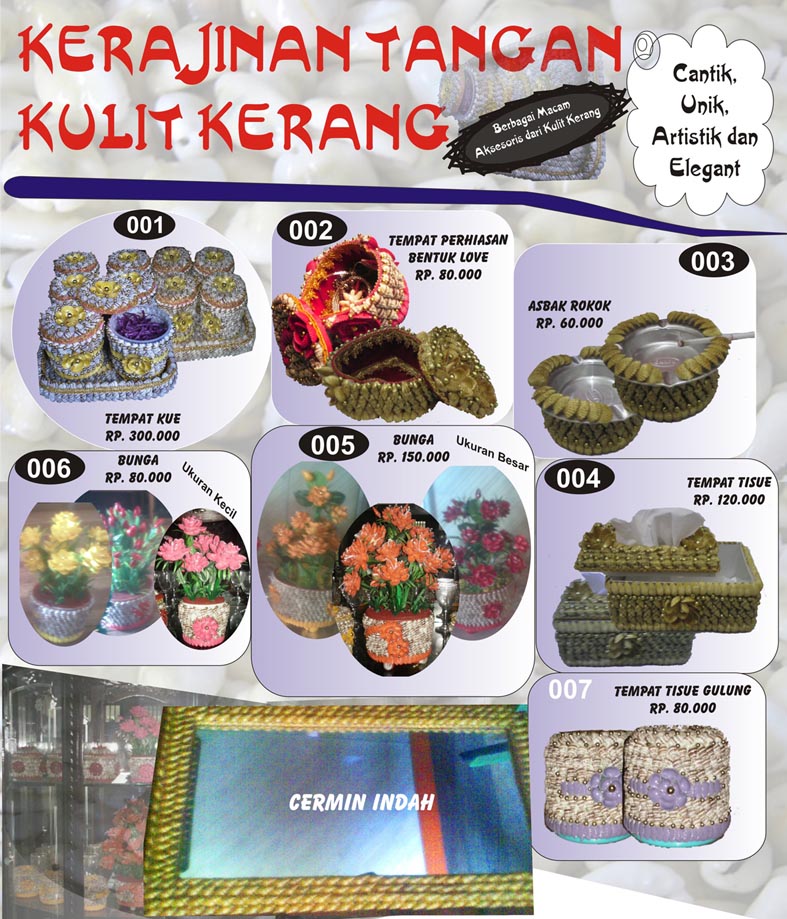  Kerajinan  dan Kesenian dari  Kulit  Kerang 