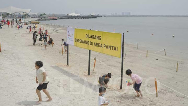 Teuku Sahir Sahali Larang Pengunjung Berenang di Pantai Ancol dan Atlantis.lelemuku.com.jpg