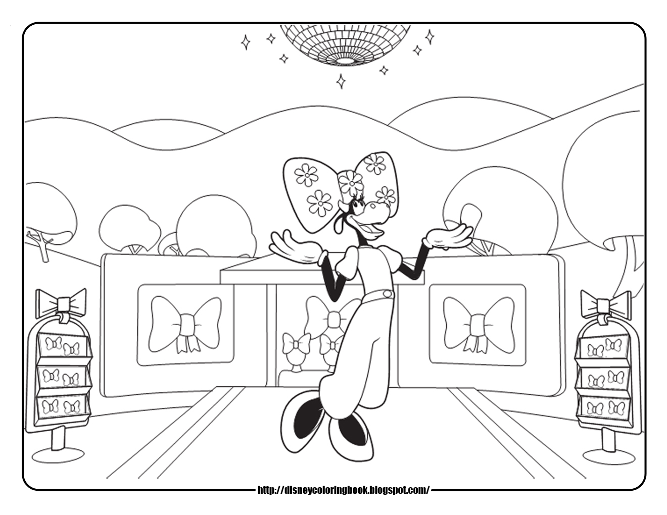 mickey mouse coloring pages coloring sheets clarabelle