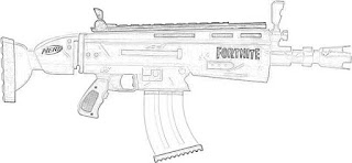 Nerf Fortnite Blaster coloring pages coloring.filminspector.com