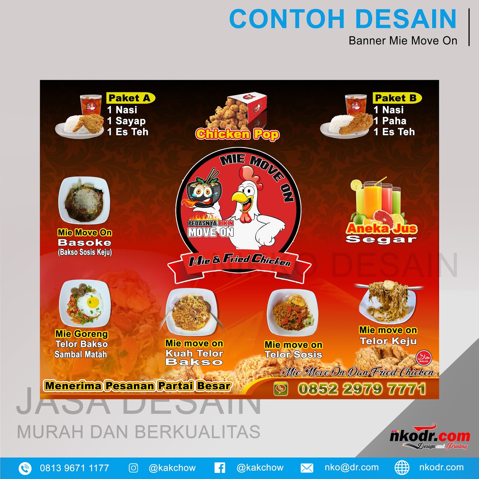  Contoh  Desain  Spanduk Menu gambar spanduk