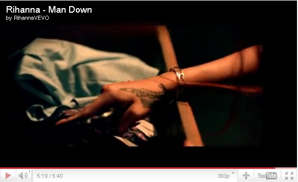 Rihanna Hand tattoo