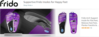 Frido Arch Support Insole for Flat Feet, Relieves Feet Pain