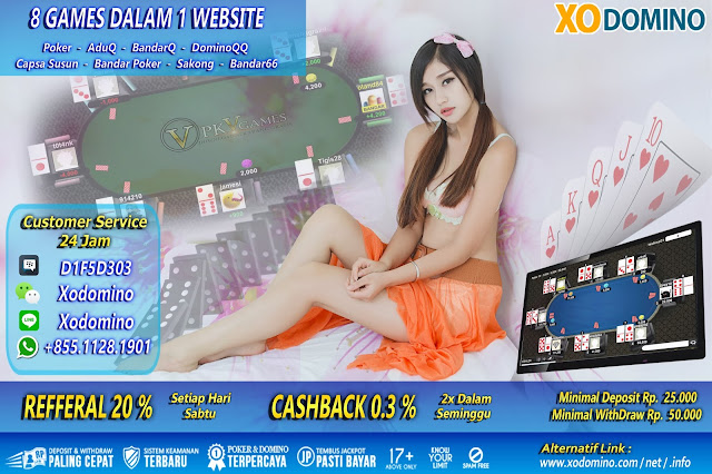 Susunan kartu terbaik dalam permainan Poker Online Xodomino