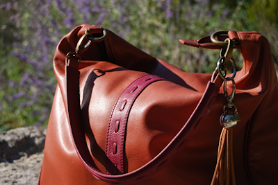 A Maroon Color Stylish Leather Tote Bag