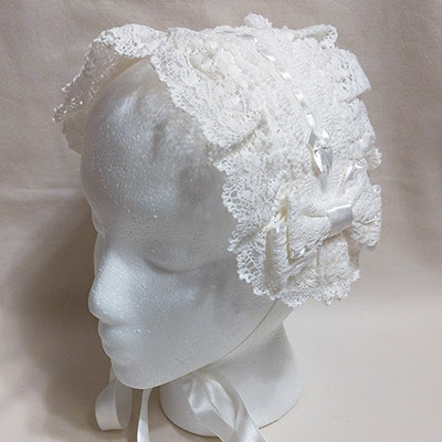 Baby Cheryl Lacy Headdress (2015) White