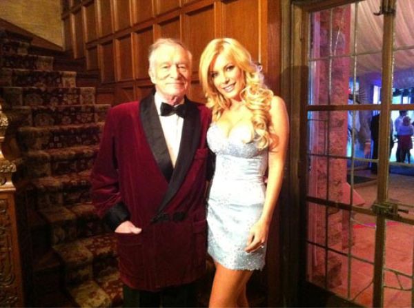 Hugh Hefner e Crystal Harris