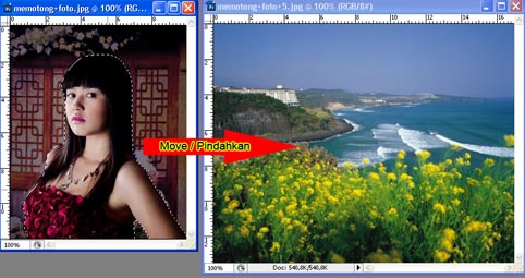 Cara Memotong dan Menggabungkan Foto Dengan Photoshop