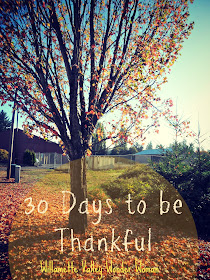 30 Things to be thankful for 