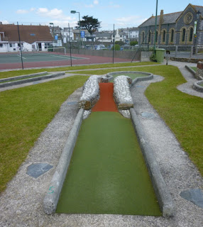 Crazy Golf course at Bude Haven Recreation Ground in Cornwall