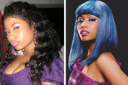 Lookbooknaija: Checkout Nicki Minaj before and after.