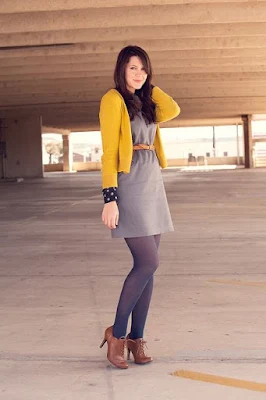 Look de inverno com vestido