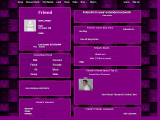 Purple Myspace Layout